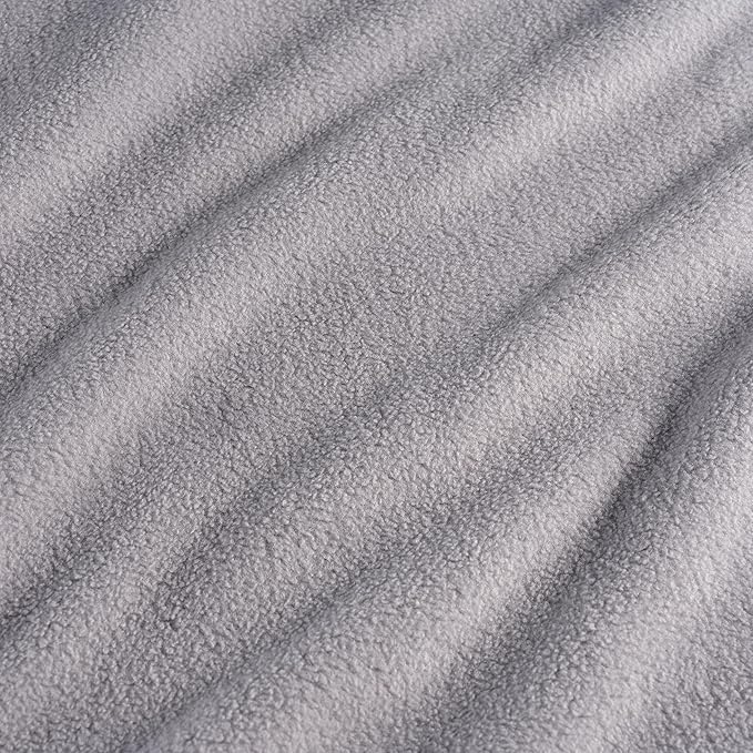 Berkshire Blanket Microfleece King Size Bed Blanket Chateau Gray,Lightweight Soft Breathable Plush Micro Fleece Blanket for Bed Couch Sofa,90x108 Inches